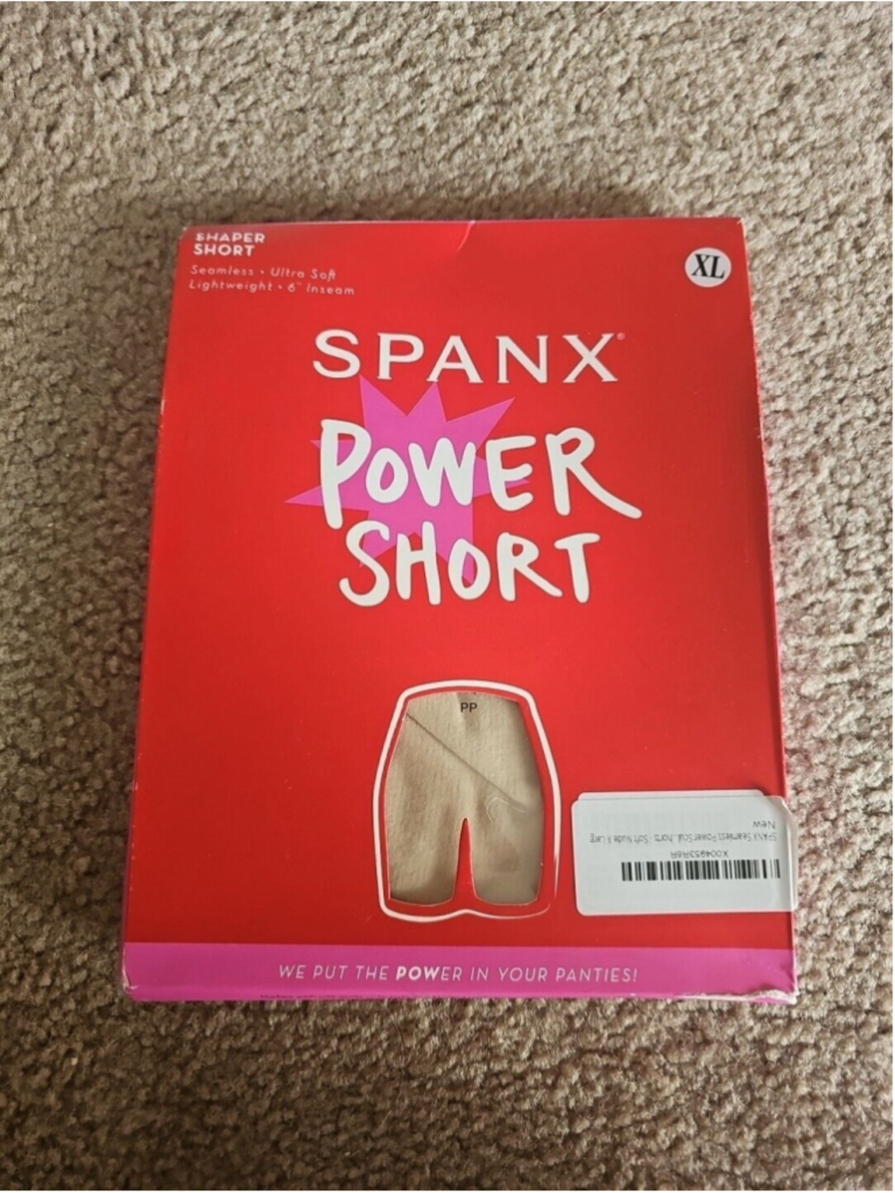 Spanx Women's Power Short Mid Thigh Shaper Short Soft Nude Size XL NEW $36